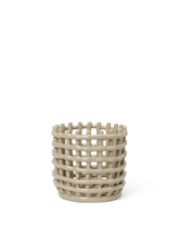 Load image into Gallery viewer, FERM LIVING | Ceramic Basket - Cashmere (Multiple Sizes Available)