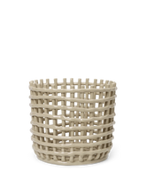 Load image into Gallery viewer, FERM LIVING | Ceramic Basket - Cashmere (Multiple Sizes Available)