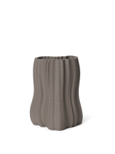 Load image into Gallery viewer, Ferm Living Moire Vase - Anthracite - Small