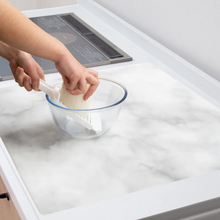 Charger l'image dans la galerie, MR & MRS DESIGNER | White Marble Pattern Kitchen Countertop Silicone Mat 60x90cm