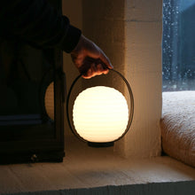 画像をギャラリービューアに読み込む, NEW WORKS | Lantern Portable Table Lamp - Frosted White Opal Glass