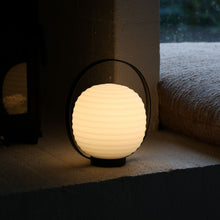 画像をギャラリービューアに読み込む, NEW WORKS | Lantern Portable Table Lamp - Frosted White Opal Glass