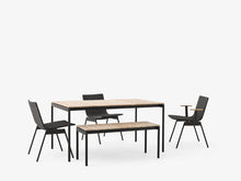 Load image into Gallery viewer, &Tradition | Ville AV33 Outdoor Side Chair - Warm Black