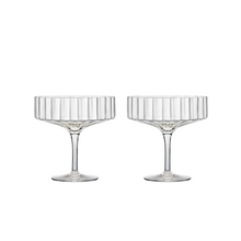 Load image into Gallery viewer, MODERNISM x Lara K | Cullinan Crystal Champagne Coupe Glasses (Set Of 2)