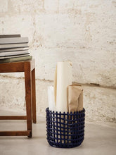 Load image into Gallery viewer, FERM LIVING | Ceramic Basket - Blue (Multiple Sizes Available)