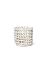 Load image into Gallery viewer, FERM LIVING | Ceramic Basket - Off-White (Multiple Sizes Available)