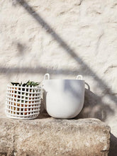 Load image into Gallery viewer, FERM LIVING | Ceramic Basket - Off-White (Multiple Sizes Available)