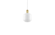 Ladda upp bild till gallerivisning, NORMANN COPENHAGEN | Amp Pendant Lamp White/Brass (Multiple Sizes)