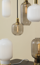 Ladda upp bild till gallerivisning, NORMANN COPENHAGEN | Amp Pendant Lamp White/Brass (Multiple Sizes)
