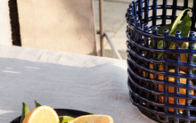Load image into Gallery viewer, FERM LIVING | Ceramic Basket - Blue (Multiple Sizes Available)