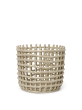 Charger l&#39;image dans la galerie, FERM LIVING | Ceramic Basket - Cashmere (Multiple Sizes Available)
