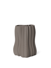 Load image into Gallery viewer, Ferm Living Moire Vase - Anthracite - Small
