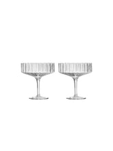 Load image into Gallery viewer, MODERNISM | Cullinan Fluted Crystal Champagne Coupe Glasses
