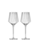 Load image into Gallery viewer, MODERNISM | Cullinan Fluted Crystal Red Wine Glasses
