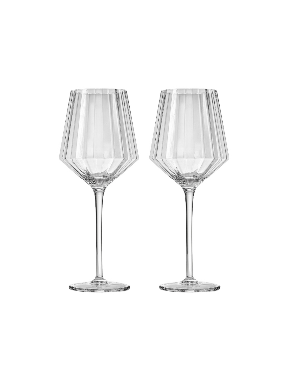 MODERNISM | Cullinan Fluted Crystal Red Wine Glasses