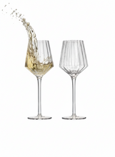 Load image into Gallery viewer, MODERNISM x Lara K | Cullinan Crystal White Wine Glasses
