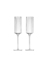 将图片加载到图库查看器，MODERNISM | Cullinan Crystal Champagne Flute Glasses (Set Of 2)
