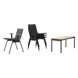 &Tradition | Ville AV33 Outdoor Side Chair - Warm Black