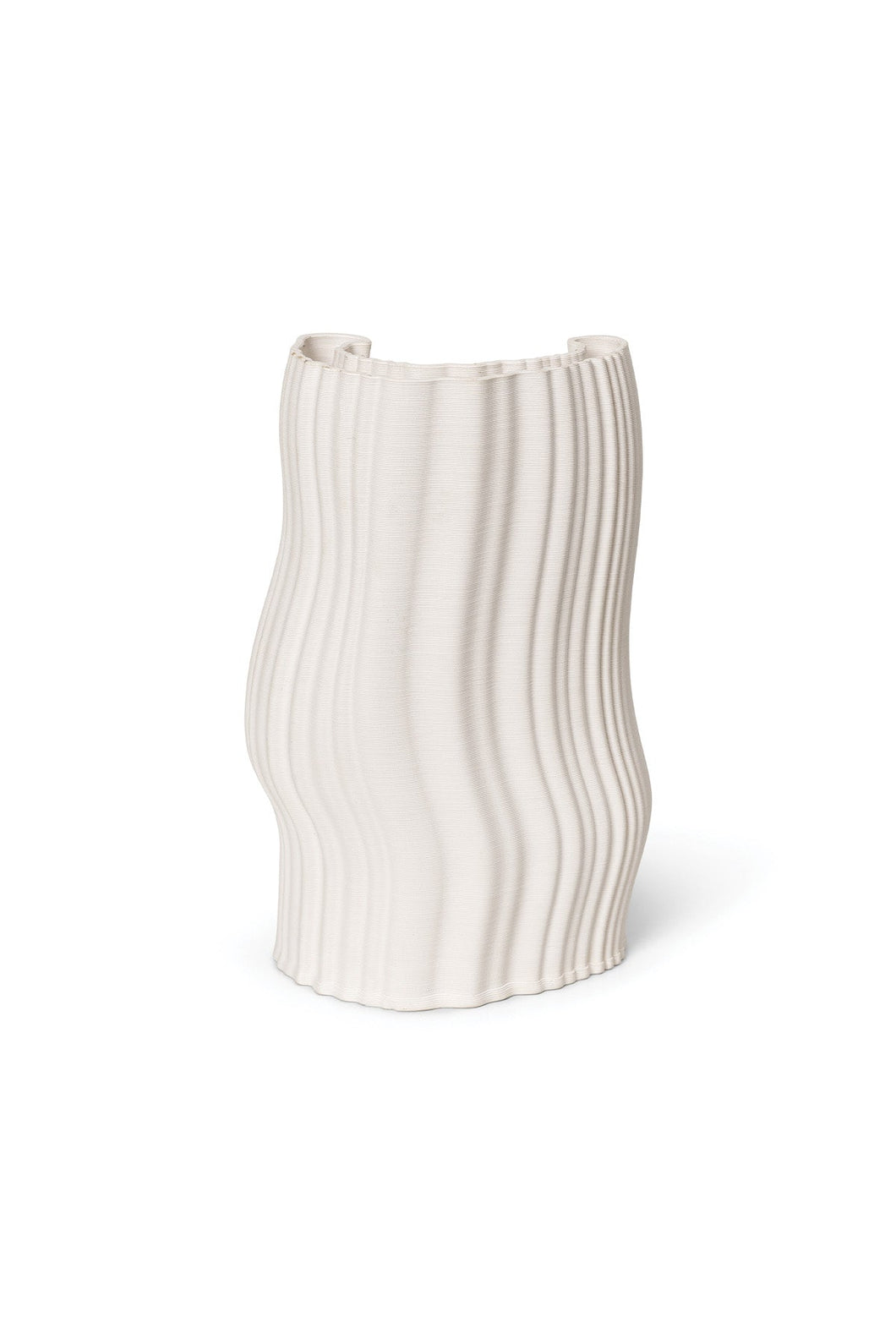 Ferm Living Moire Vase - Off White - Large