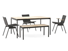 Load image into Gallery viewer, &amp;Tradition | Ville AV25 Table - Outdoor - Teak &amp; Warm Black
