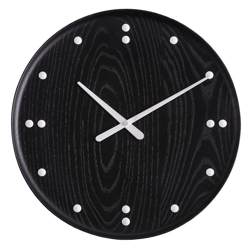 ARCHITECHMADE | Fj Clock - Black Ash & Aluminium (35cm)