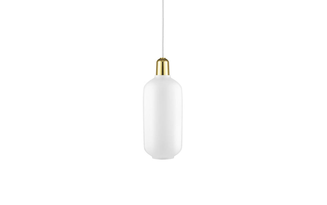 NORMANN COPENHAGEN | Amp Pendant Lamp White/Brass (Multiple Sizes)