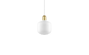 NORMANN COPENHAGEN | Amp Pendant Lamp White/Brass (Multiple Sizes)