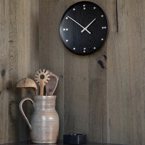 ARCHITECHMADE | Fj Clock - Black Ash & Aluminium (35cm)