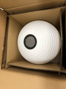 Laternen-Stehlampe – mattiertes weißes Opalglas (Ersatzschirm)