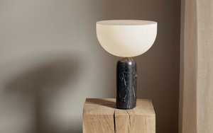 NEW WORKS | Kizu Table Lamp - Black Marquina Marble, Small